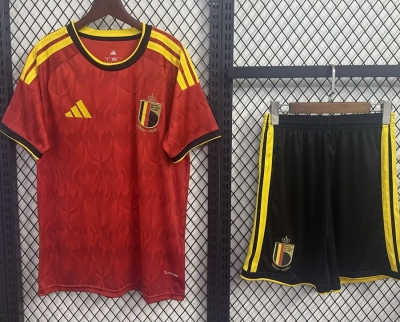 2026 Belgium Home Kids Soccer Jersey